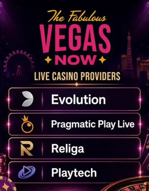 Vegasnow Casino Games Streaming Technology and Studio Quality